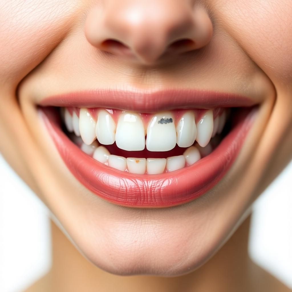 Foto antes — Reabilitação com facetas